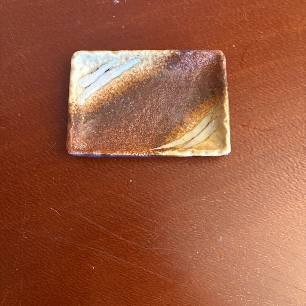 Trinket Tray Rustic Ceramic Handmade Small piece
